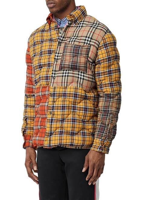 burberry shirt half mixed print plaid|Burberry uk official site.